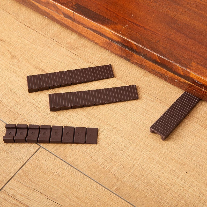 ZZJMCH 12 Pack Brown Multi Purpose Furniture Plastic Shims for Leveling Extreme Weight Capacity Wedges Easy to Snap Cut-to-fit Size Leveler for Toilet Shims, Doors, Windows, Sheds, Table - Image 5